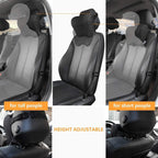 Womdee Car Neck Pillow - Headrest for Office and Gaming Chair - Soft Memory Foam Orthopedic Cushion - Chair Attachment for Neck Support - Ideal Head Neck Rest Pillow for Home Office and Driving
